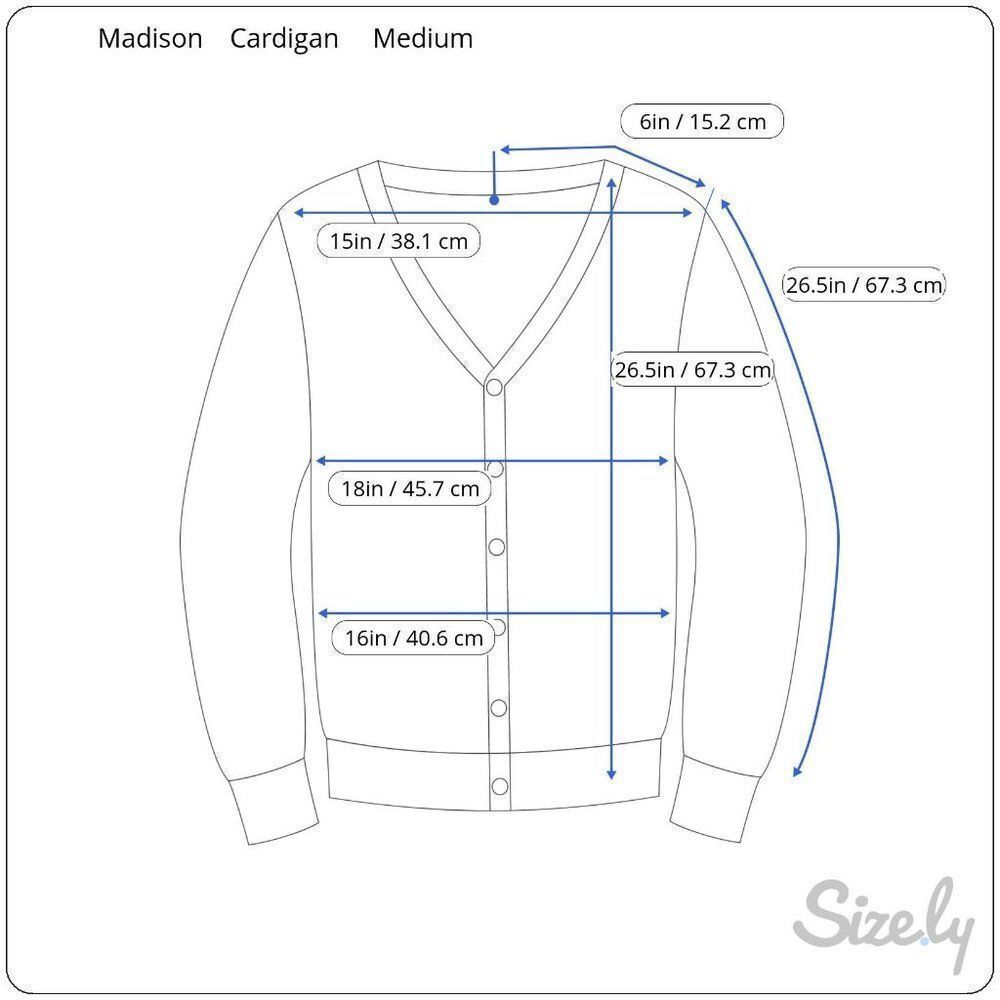 Madison Womens Cardigan Sweater Tie Front Blue Size Medium - Picture 11 of 11